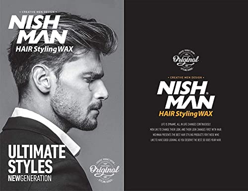 Nishman - Série de coiffure (150ml, 04 Rugby AQUA WAX)
