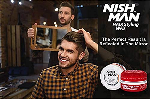 Nishman - Série de coiffure (150ml, 08 Matte Wax CLAY WAX)