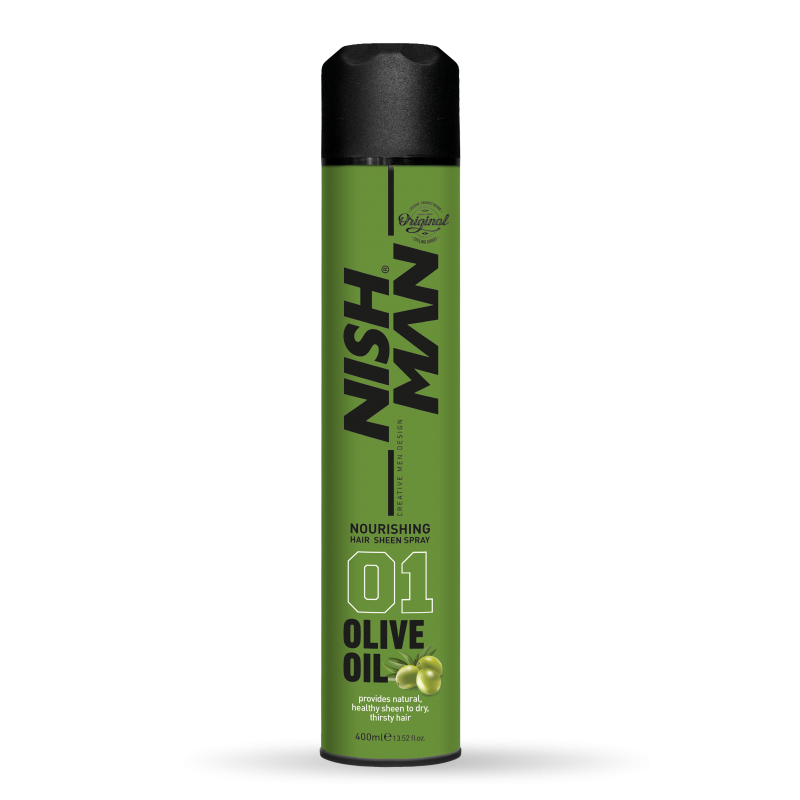 Spray Cheveux Huile Olive 01 - 400 Ml - Nishman